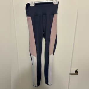 Allfenix Abbey 7/8 Leggings in Blue and Blush Pink